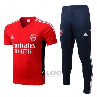 Tuta da Track Arsenal Manica Corta 2022-2023 Rosso