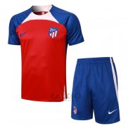 Tuta da Track Atletico Madrid Manica Corta 2023-2024 Rosso - Pantaloncini