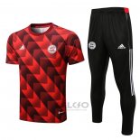 Tuta da Track Bayern Monaco Manica Corta 2022-2023 Rosso