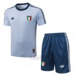 Tuta da Track Italia Manica Corta 2026-2027 Blu - Pantaloncini