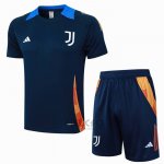 Tuta da Track Juventus Manica Corta 2024-2025 Blu - Pantaloncini