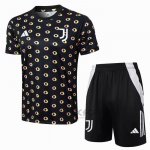 Tuta da Track Juventus Manica Corta 2024-2025 Nero - Pantaloncini