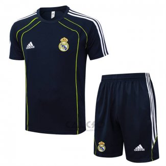 Tuta da Track Real Madrid Manica Corta 2025-2026 Blu - Pantaloncini