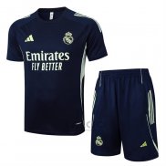 Tuta da Track Real Madrid Manica Corta 2025-2026 Blu - Pantaloncini