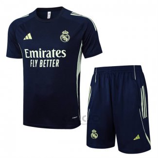 Tuta da Track Real Madrid Manica Corta 2025-2026 Blu - Pantaloncini