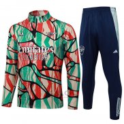 Tuta da Track di Felpa Arsenal 2024-2025 Rosso Verde