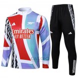 Tuta da Track di Felpa Arsenal Bambino 2024-2025 Rosso e Bianco