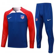 Tuta da Track di Felpa Atletico Madrid 2023-2024 Blu