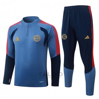 Tuta da Track di Felpa Bayern Monaco 2026-2027 Blu Grigio