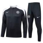 Tuta da Track di Felpa Chelsea 2025-2026 Nero