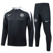 Tuta da Track di Felpa Chelsea 2025-2026 Nero