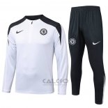 Tuta da Track di Felpa Chelsea Bambino 2025-2026 Bianco