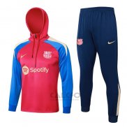 Tuta da Track di Felpa FC Barcellona 2024-2025 Rosso