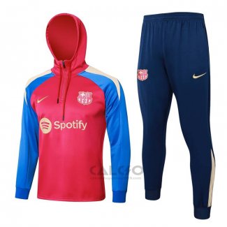 Tuta da Track di Felpa FC Barcellona 2024-2025 Rosso