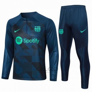 Tuta da Track di Felpa FC Barcellona Bambino 2023-2024 Blu