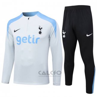 Tuta da Track di Felpa Tottenham Hotspur 2024-2025 Grigio