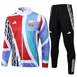 Tuta da Track di Giacca Arsenal 2024-2025 Rosso e Bianco