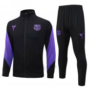 Tuta da Track di Giacca FC Barcellona 2025-2026 Nero Purpura
