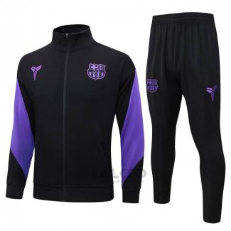 Tuta da Track di Giacca FC Barcellona 2025-2026 Nero Purpura