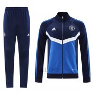Tuta da Track di Giacca Manchester United 2024-2025 Blu