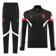 Tuta da Track di Giacca Manchester United 2024-2025 Nero