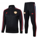 Tuta da Track di Giacca Manchester United 2024-2025 Nero