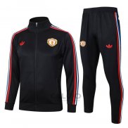 Tuta da Track di Giacca Manchester United 2024-2025 Nero