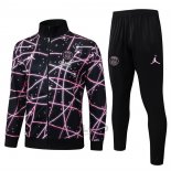 Tuta da Track di Giacca Paris Saint-Germain Bambino 2025-2026 Nero Rosa