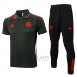 Conjunto Polo Bayern Monaco 2025-2026 Verde Scuro