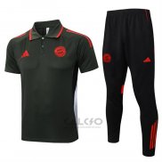 Conjunto Polo Bayern Monaco 2025-2026 Verde Scuro