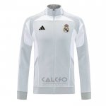 Giacca Real Madrid 2025-2026 Grigio Bianco