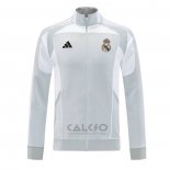 Giacca Real Madrid 2025-2026 Grigio Bianco
