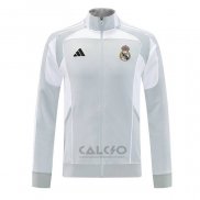 Giacca Real Madrid 2025-2026 Grigio Bianco