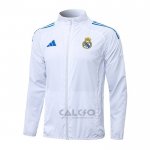 Giacca a Vento Real Madrid 2025-2026 Bianco