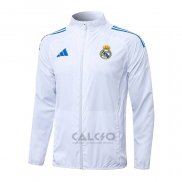 Giacca a Vento Real Madrid 2025-2026 Bianco