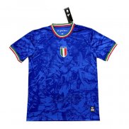 Maglia Allenamento Italia 2024-2025 Blu
