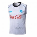 Maglia Allenamento Napoli Senza Maniche 2025-2026 Bianco