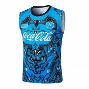 Maglia Allenamento Napoli Senza Maniche 2025-2026 Blu