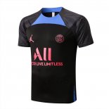 Maglia Allenamento Paris Saint-Germain Jordan 2022-2023 Nero e Blu