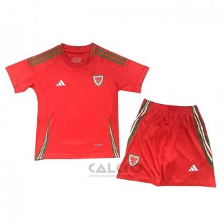 Maglia Galles Home Bambino 2024