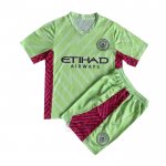Maglia Manchester City Portiere Bambino 2023-2024 Verde
