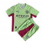 Maglia Manchester City Portiere Bambino 2023-2024 Verde