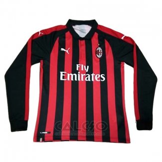 Maglia Milan Home Manica Lunga 2018-2019