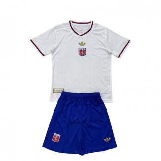 Maglia Olympique Lione Anniversary Bambino 2024-2025 Bianco