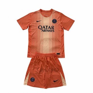 Maglia Paris Saint-Germain Portiere Bambino 2025-2026 Arancione