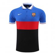 Maglia Polo FC Barcellona 2022-2023 Blu Rosso Nero