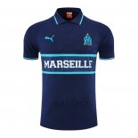 Maglia Polo Olympique Marsiglia 2022-2023 Blu Marino