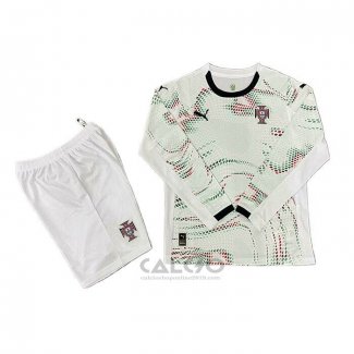 Maglia Portogallo Away Manica Lunga Bambino 2025
