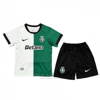 Maglia Sporting Special Bambino 2025-2026 Bianco Verde