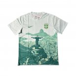 Maglia Brasile Jesus 2025-2026 Bianco Verde Thailandia